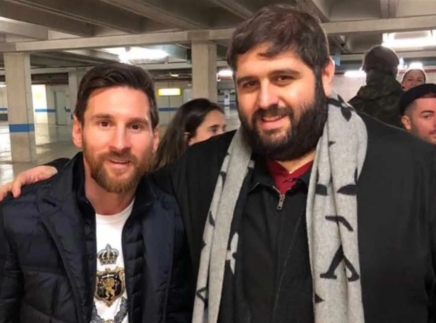 Edmundo Kabchi y Leo Messi