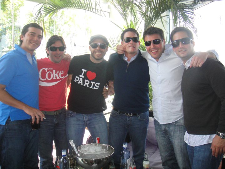 Javier Alvarado Pardi (primero) y Pedro Trebbau (cuarto)