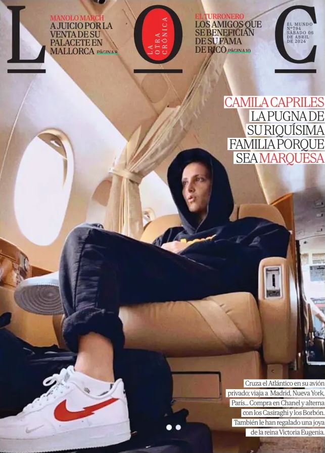 Camila Capriles en la portada de LOC